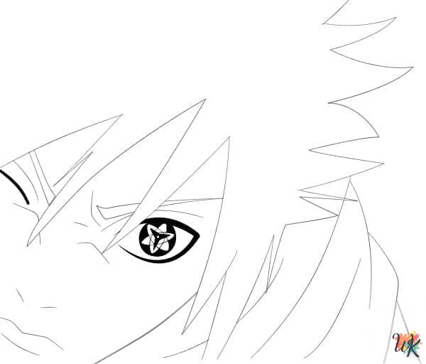 imprimer coloriage Sasuke