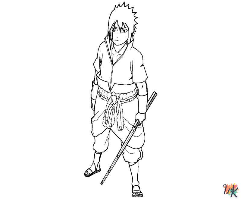 coloriage Sasuke  pour primaire