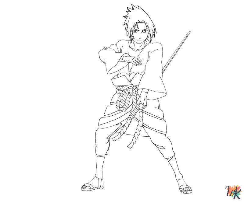 coloriage Sasuke  et dessin a imprimer