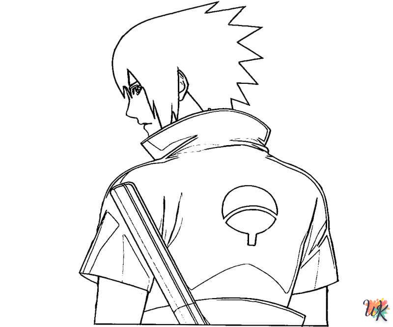 coloriage Sasuke  pour enfant de 2 ans