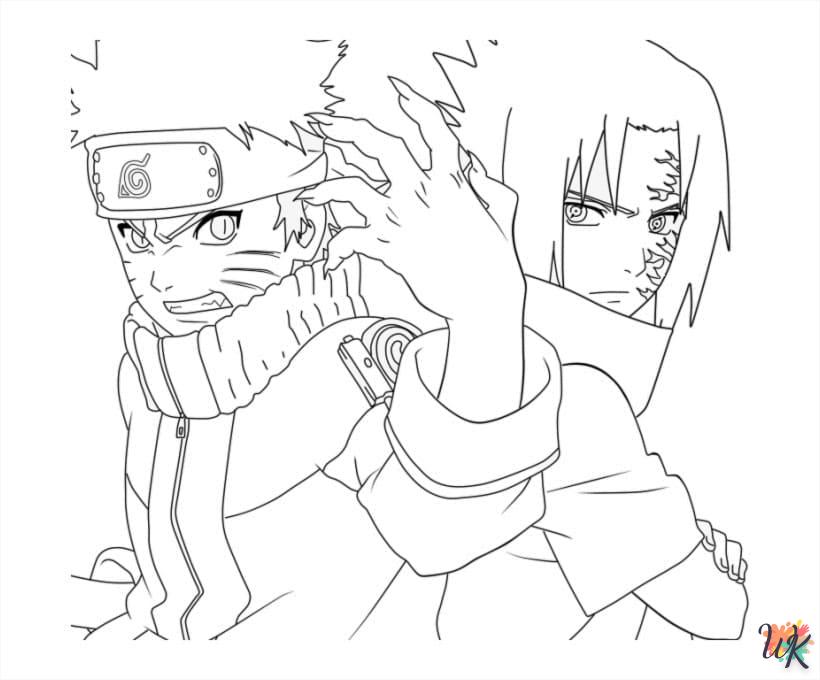 coloriage Sasuke  pour enfant à imprimer