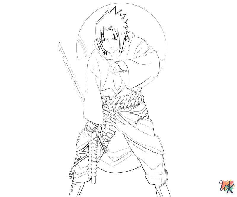 coloriage Sasuke  bebe à imprimer