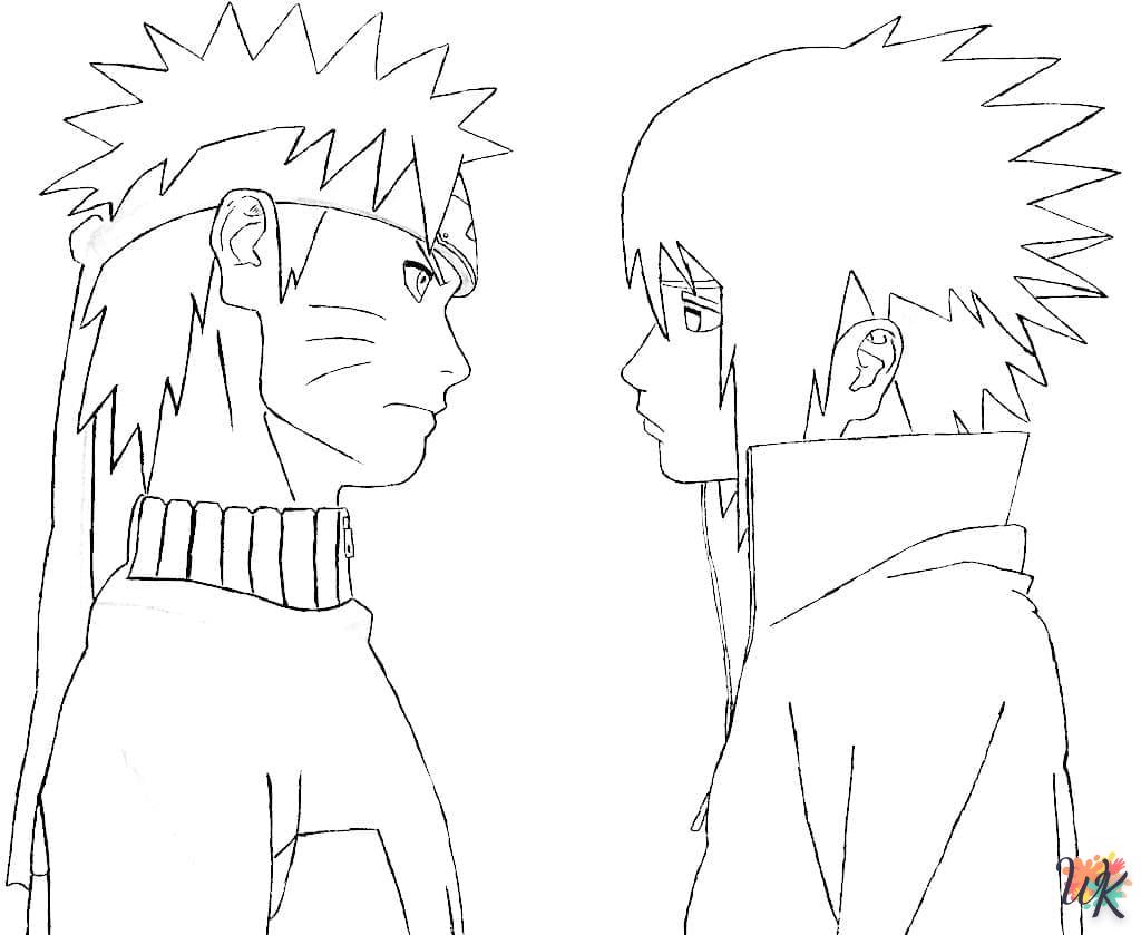 coloriage Sasuke  pour bebe a imprimer