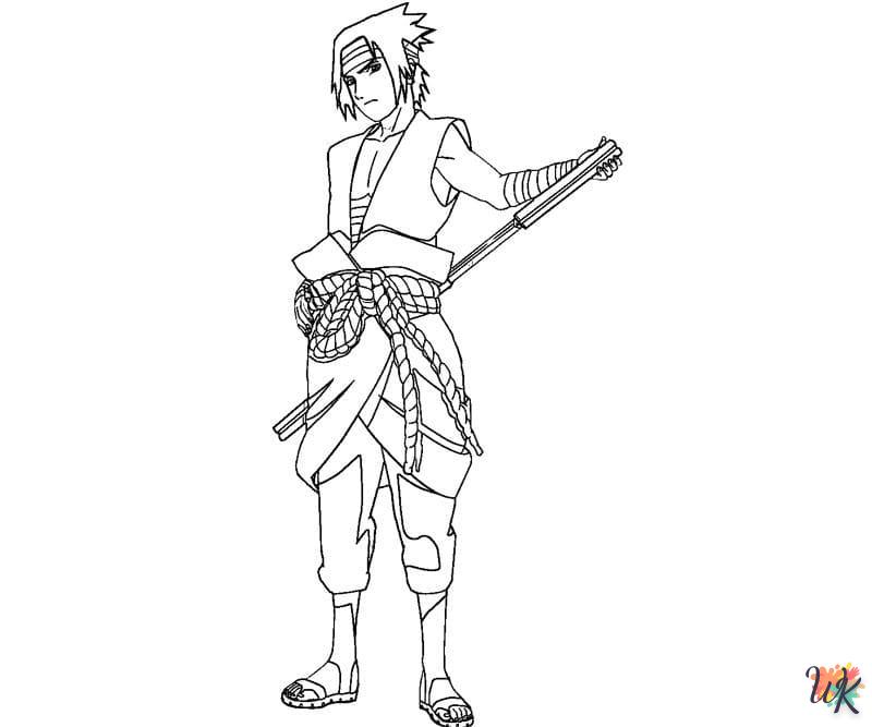 coloriage Sasuke  pour enfants a imprimer 2