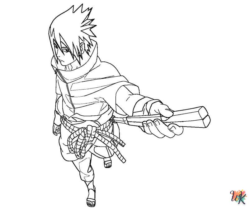 coloriage Sasuke  enfant 3 ans a imprimer 1