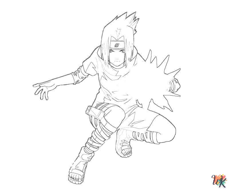 coloriage Sasuke  a imprimer enfant 5 ans