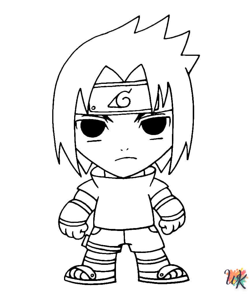 coloriage Sasuke  à imprimer gratuitement pdf