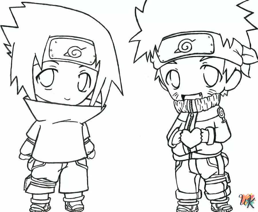 coloriage Sasuke  pour enfant de 4 ans 1