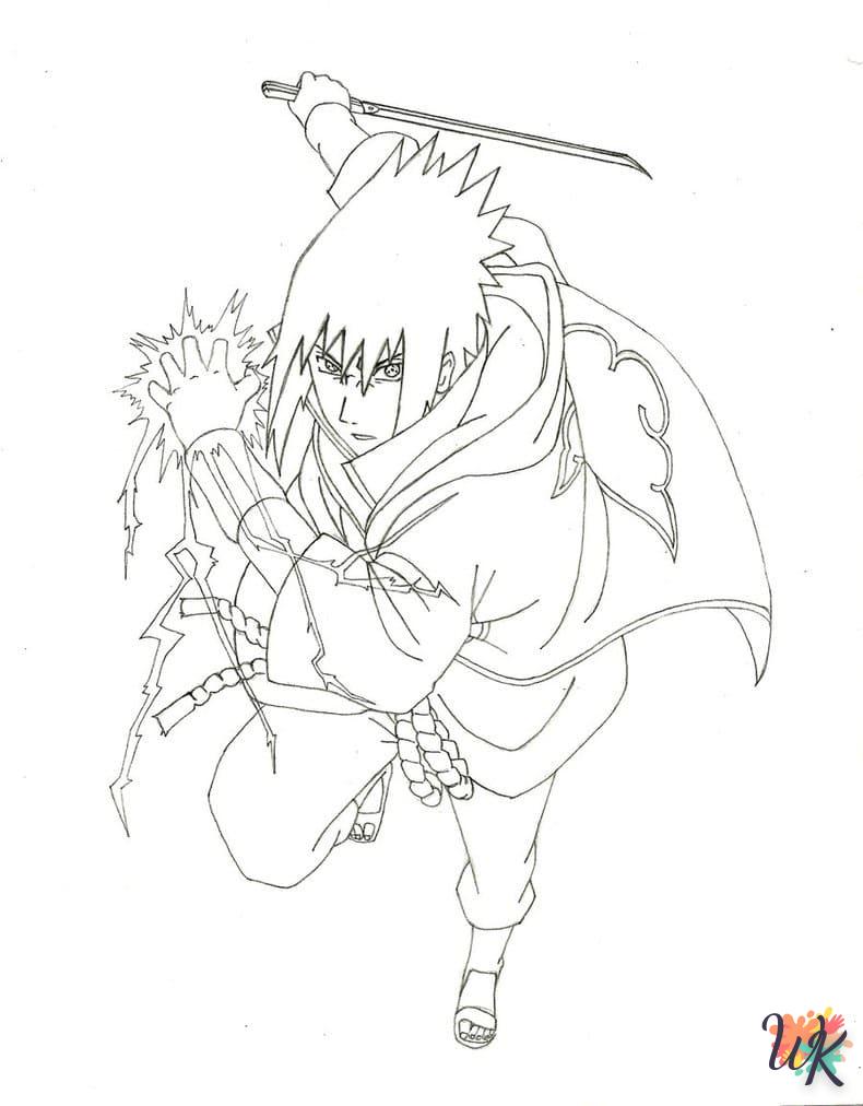 coloriage Sasuke  pour enfant