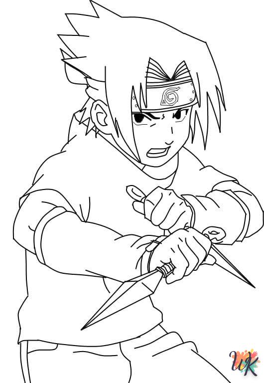 coloriage Sasuke  pour enfant gratuit 1