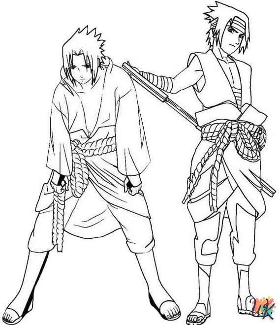 coloriage Sasuke  pour enfant a imprimer