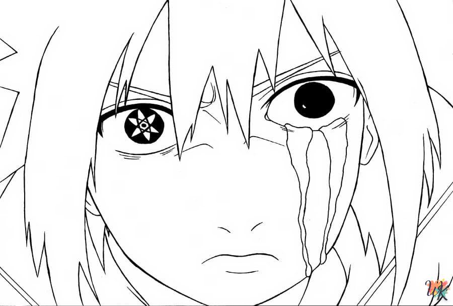 coloriage Sasuke  de pour enfants