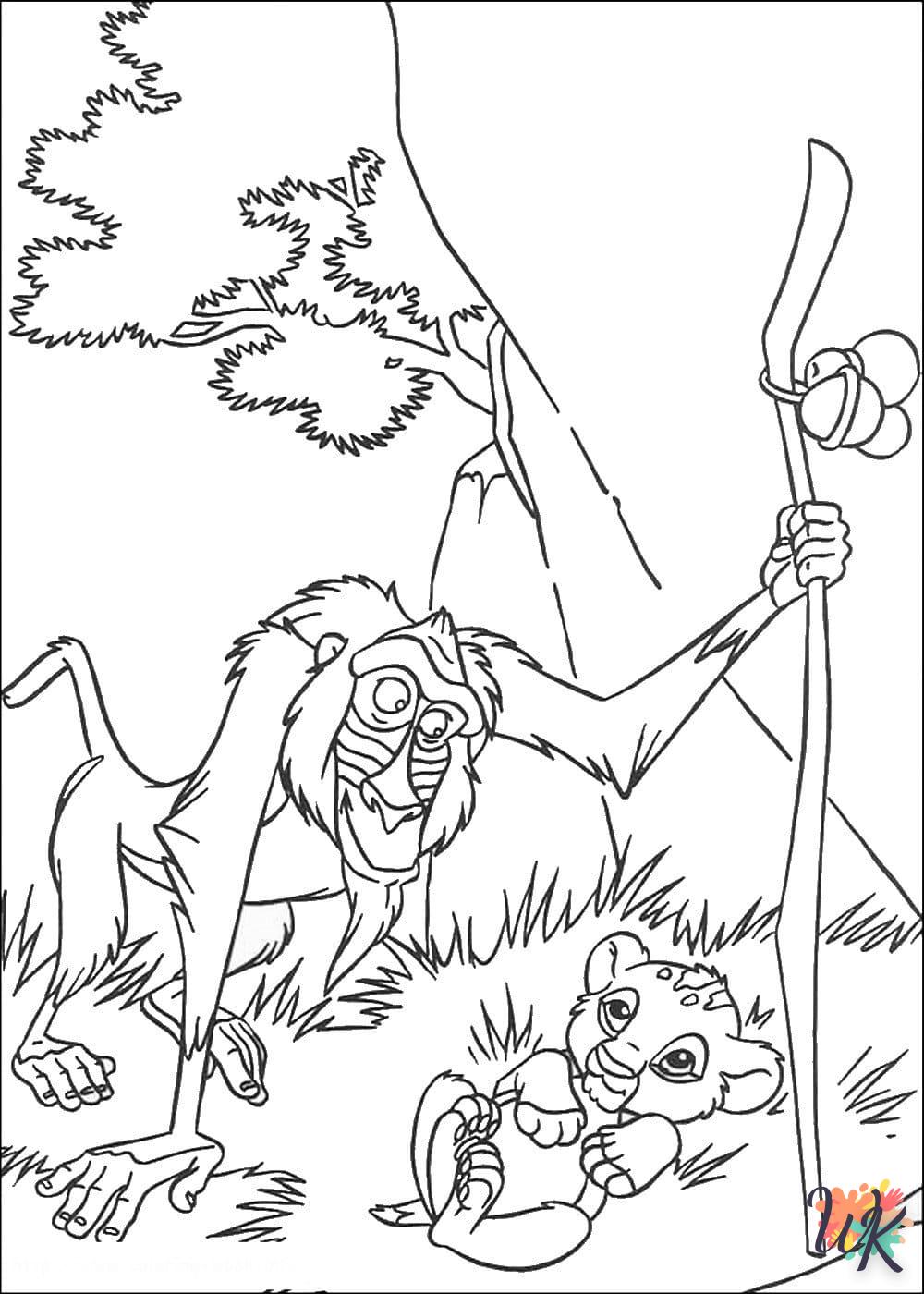 coloriage Simba  en ligne 8 ans 1