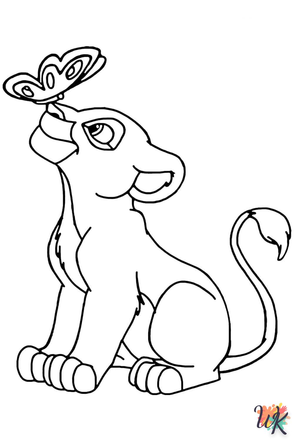 télécharger coloriage Simba  gratuit