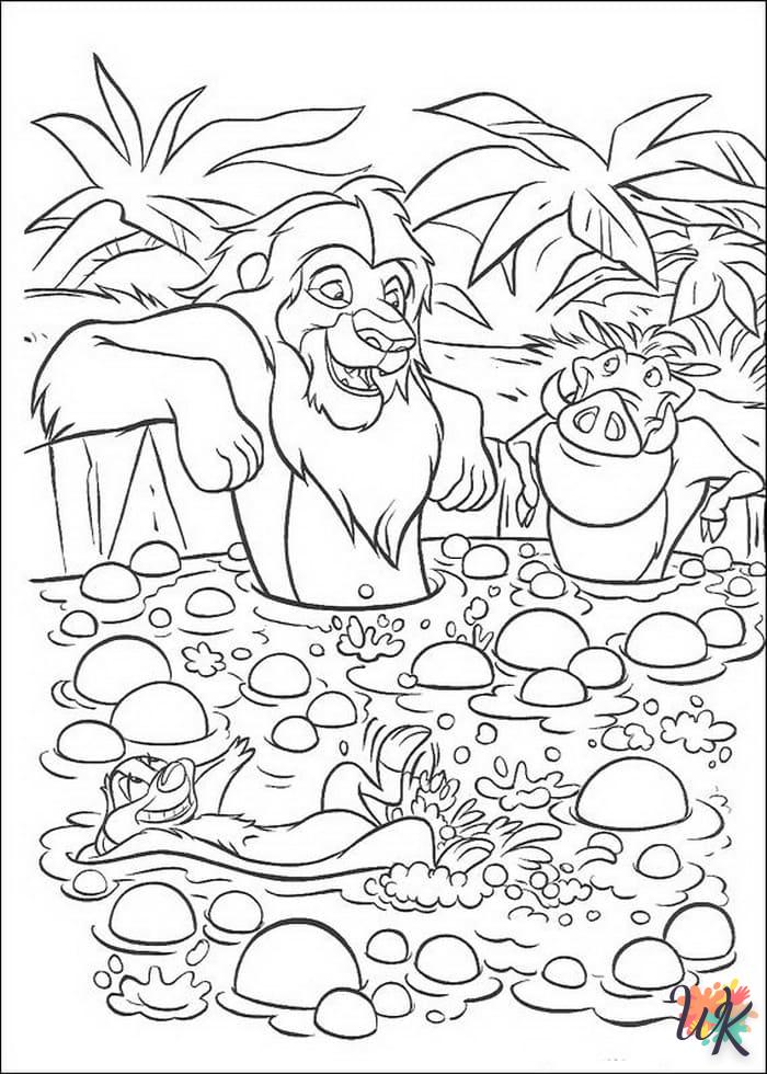 coloriage Simba  à colorier en ligne