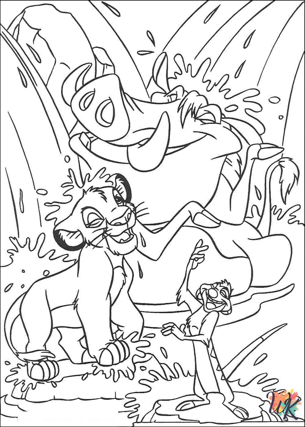 coloriage Simba  et dessin a imprimer 1