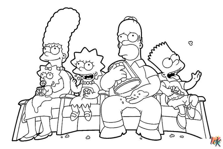 coloriage Simpson  pour enfant de 10 ans