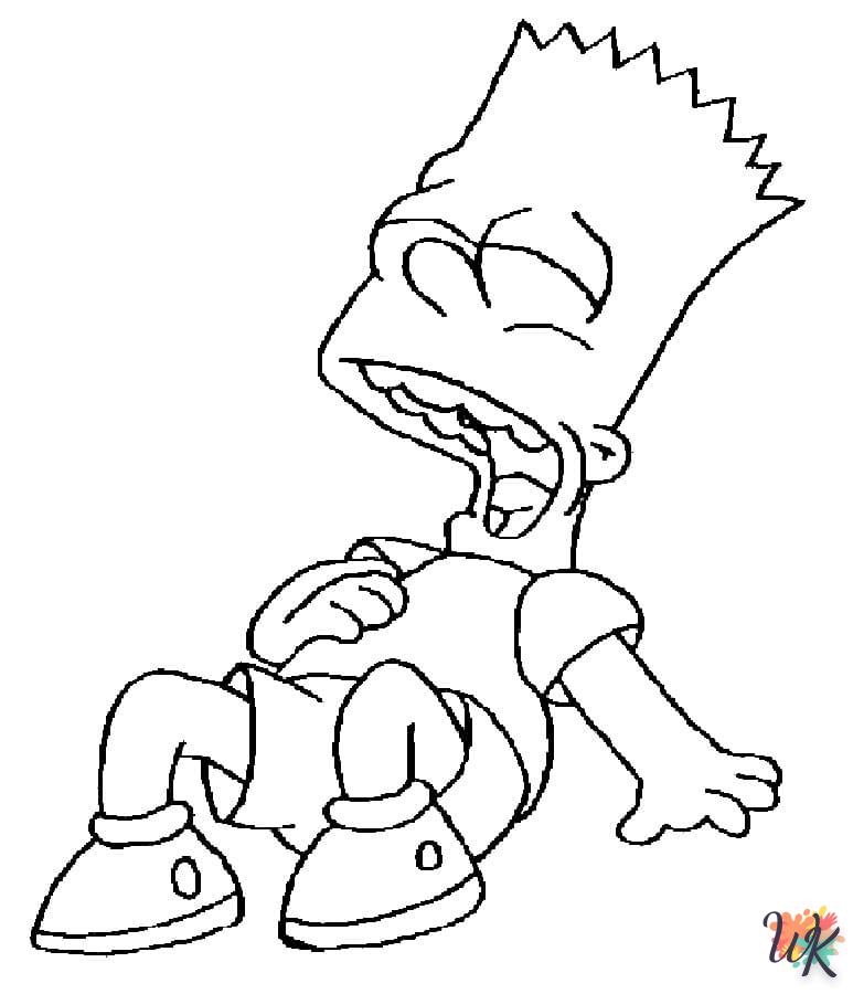 coloriage Simpson  gratuit pour enfants 1