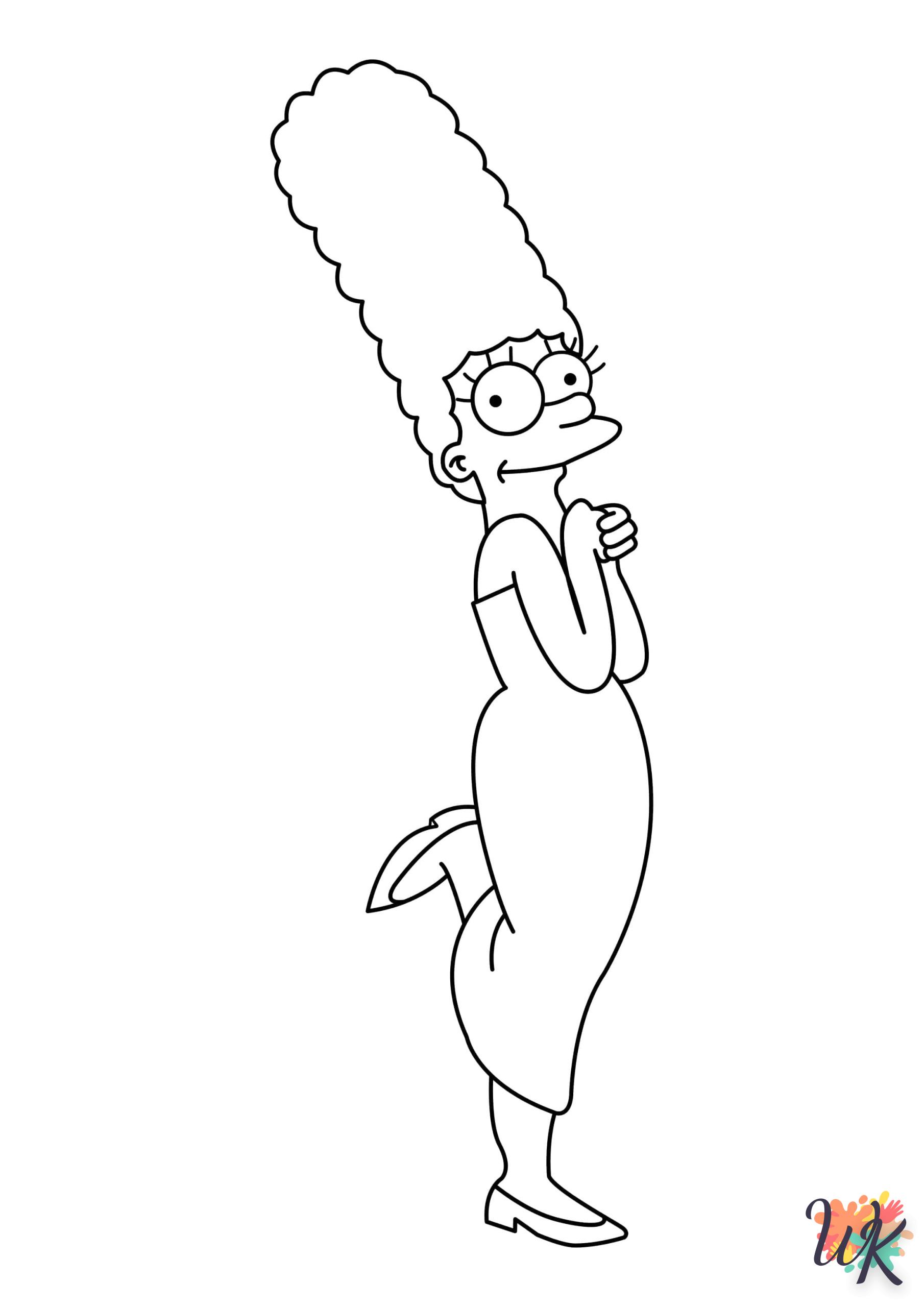 coloriage Simpson  pour enfant