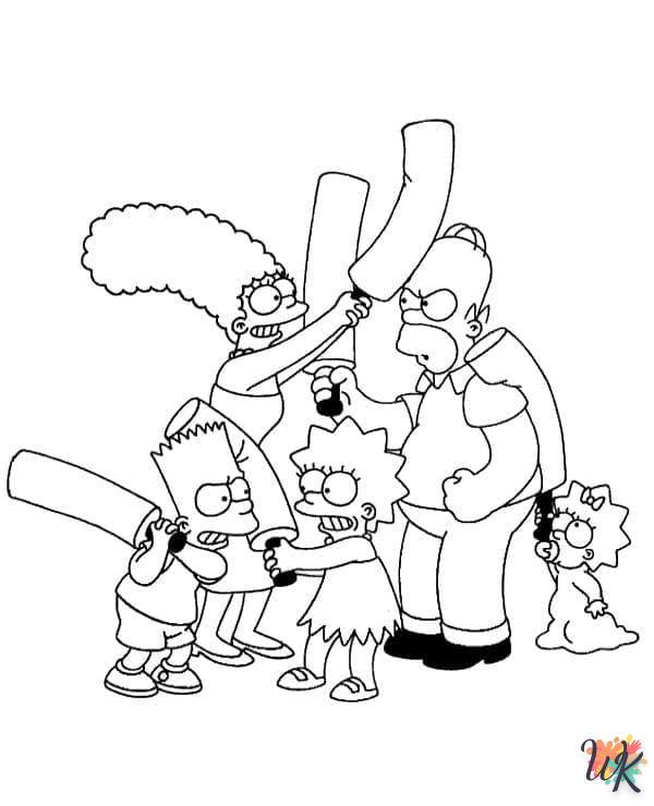 coloriage Simpson  d'enfant a imprimer 1