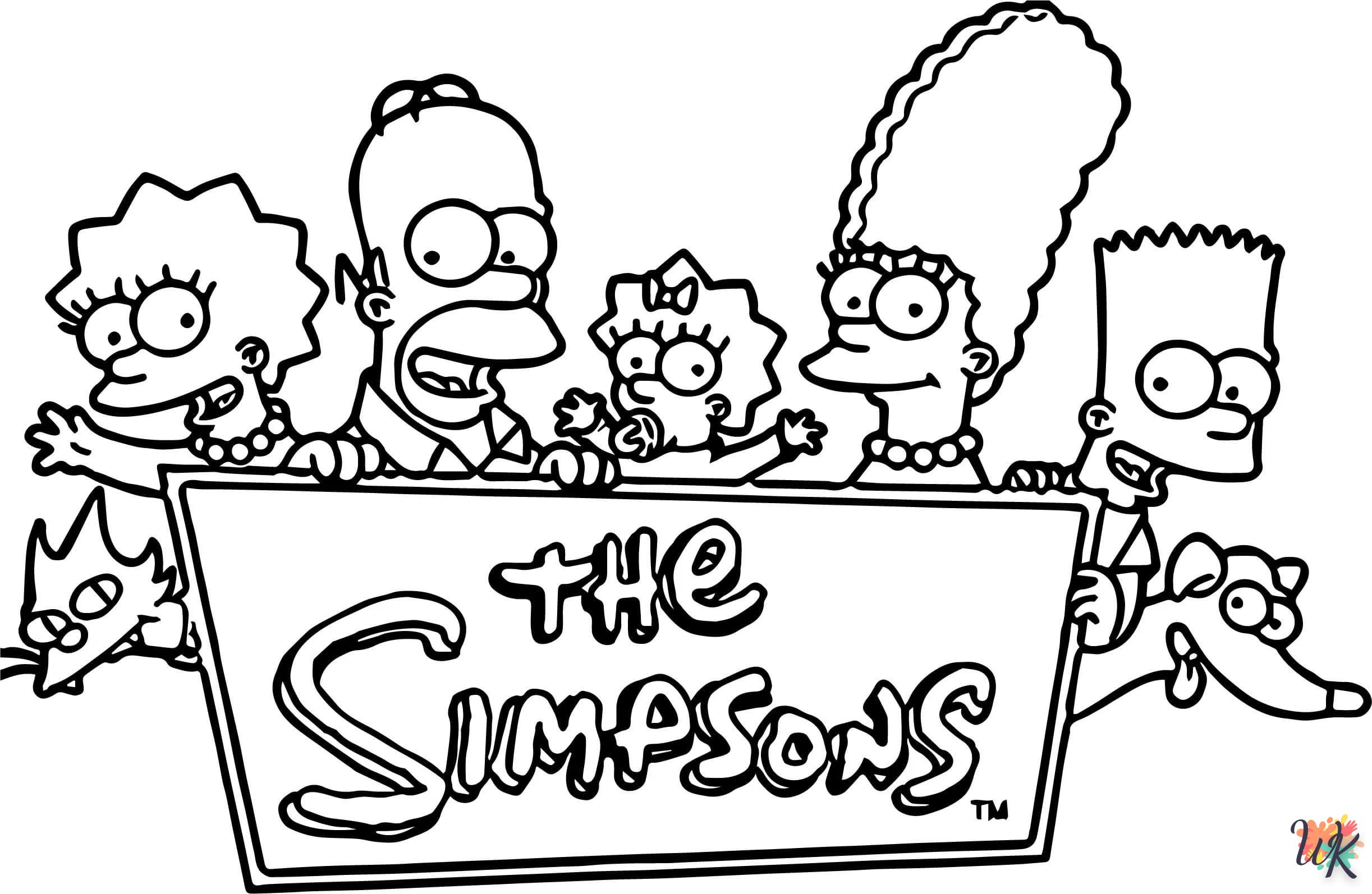 coloriage Simpson  pour enfant de à imprimer