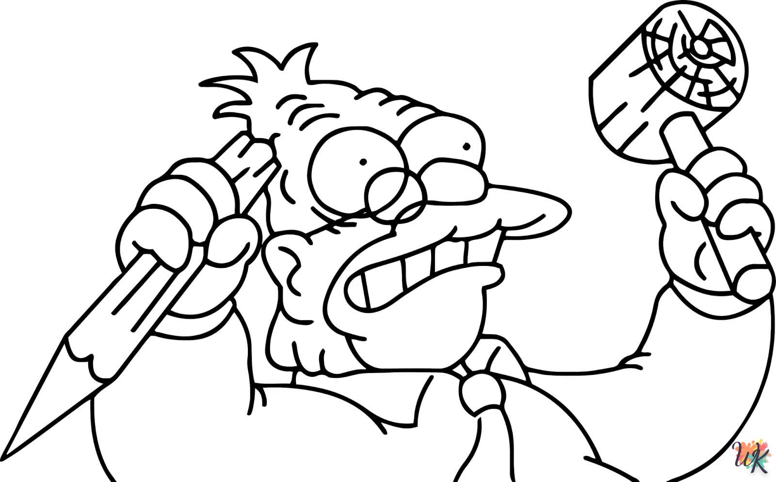 Coloriage Simpsons 4