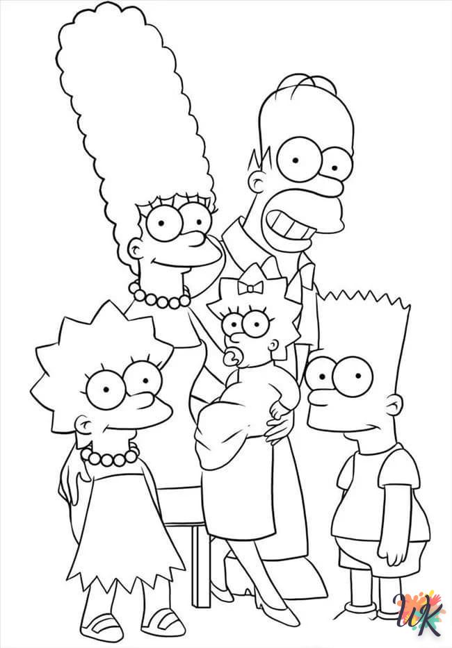 coloriage Simpson  pour enfant gratuit 1