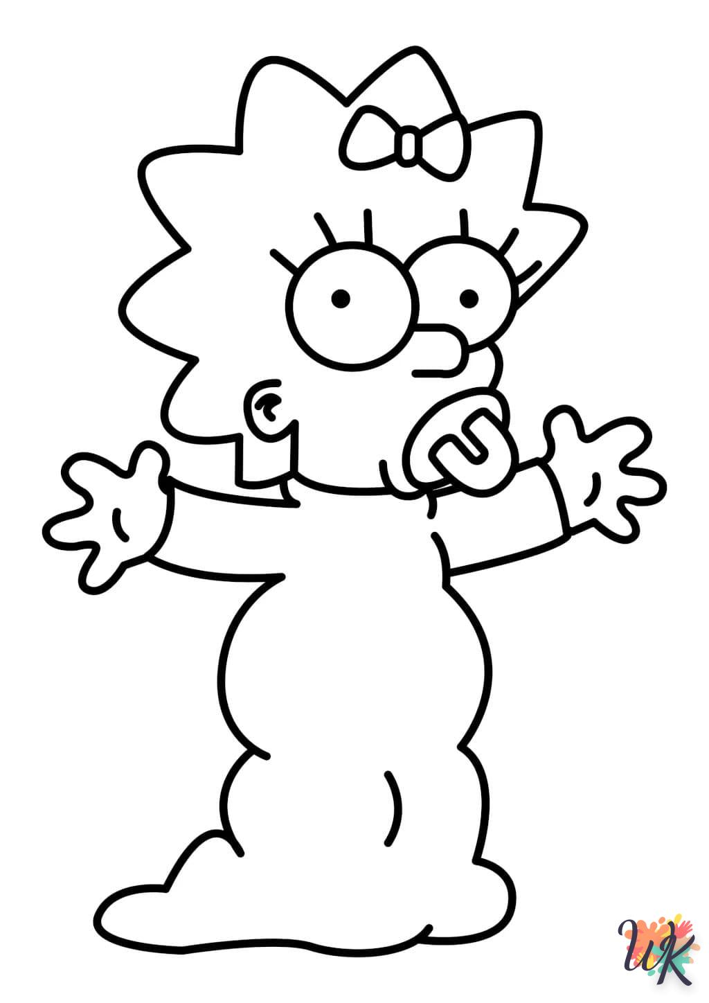 coloriage Simpson  à imprimer pdf gratuit