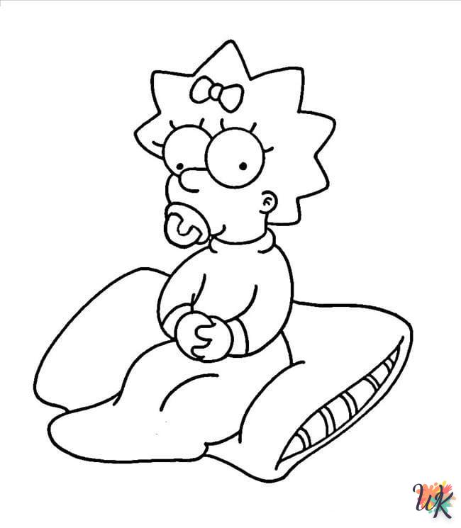 coloriage Simpson  enfant à imprimer 1