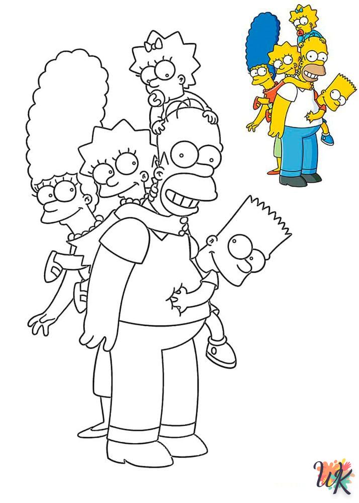 coloriage Simpson  pour enfant gratuit