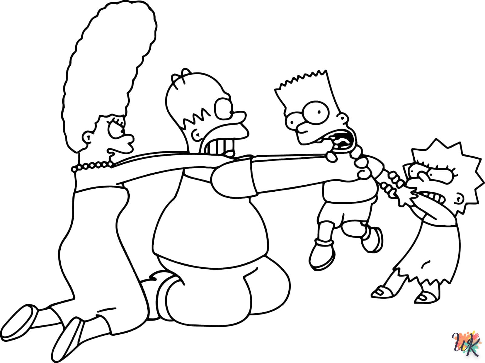 Coloriage Simpsons 54