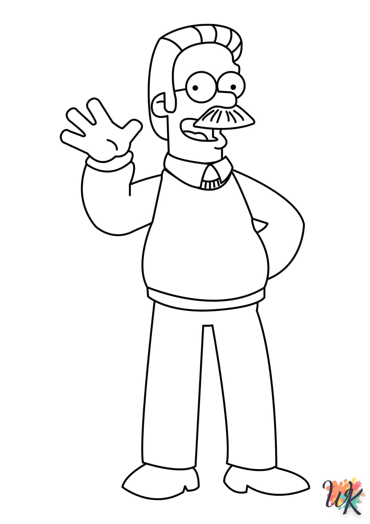 coloriage Simpson  en ligne avengers gratuit 1