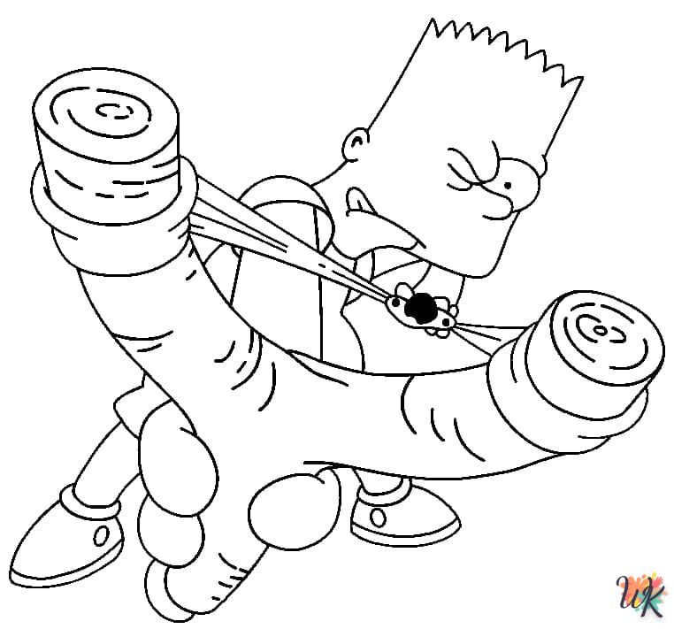 coloriage Simpson  pour enfants à télécharger