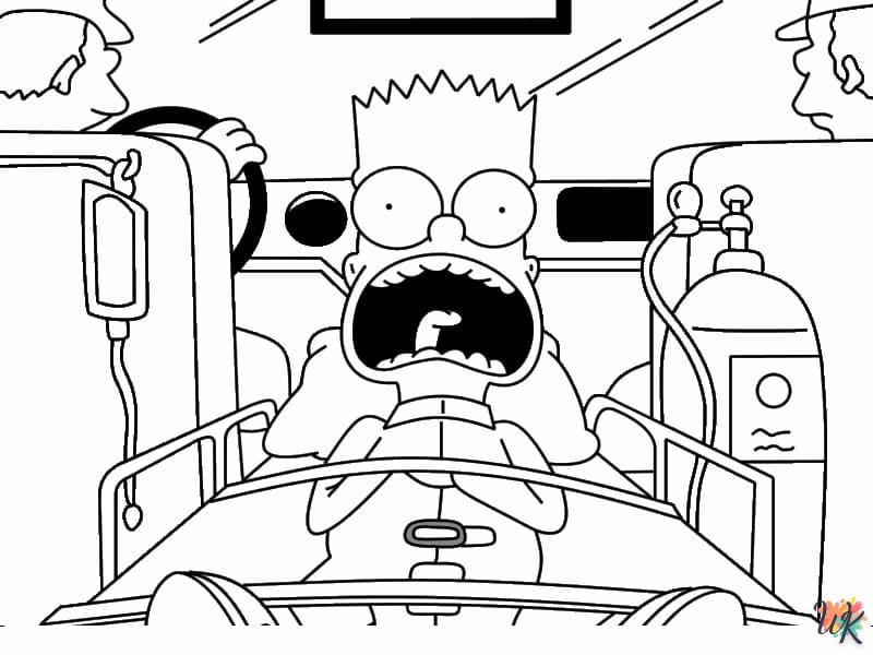 coloriage Simpson  a telecharger