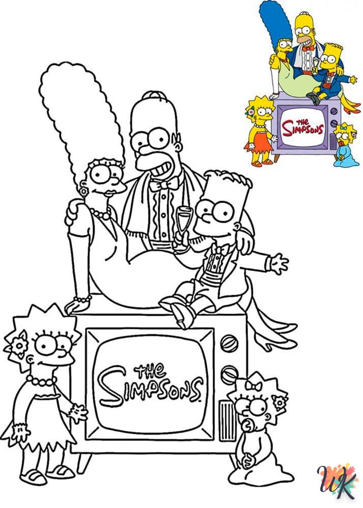 coloriage Simpson  de pour enfants