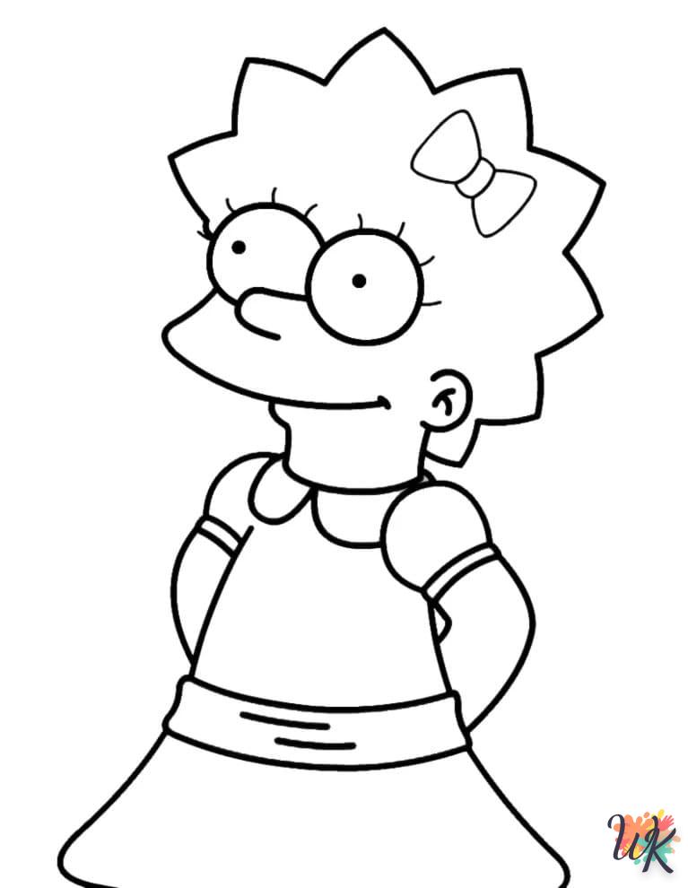 coloriage Simpson  pour enfant a imprimer gratuit 1