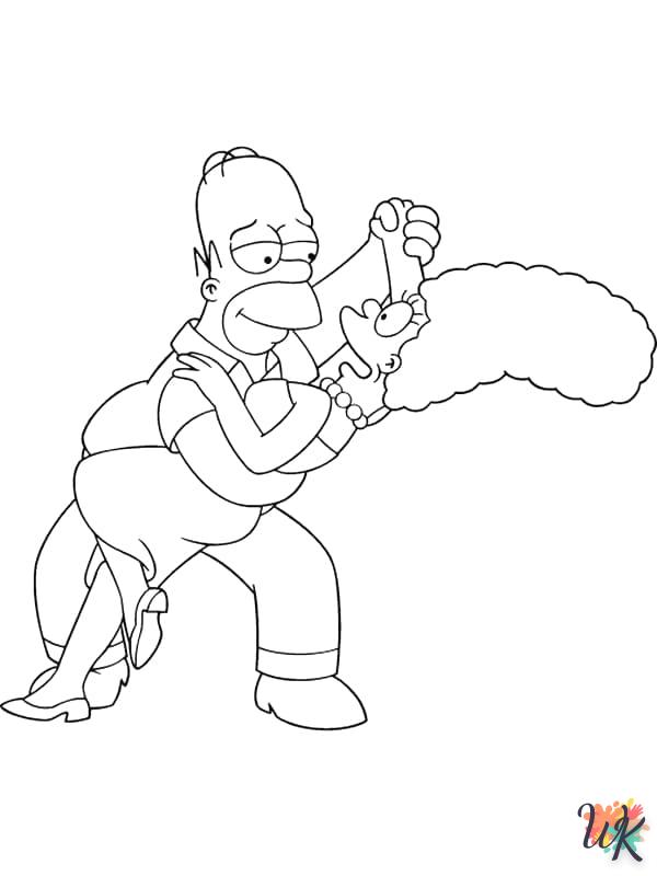 coloriage Simpson  pour enfants