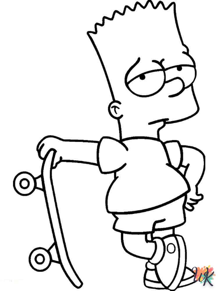 coloriage Simpson  enfant à imprimer