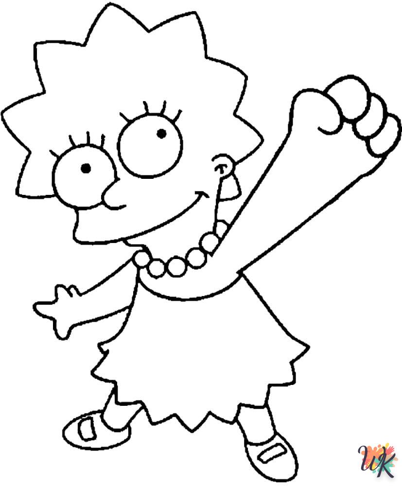 coloriage Simpson  pour enfant a imprimer gratuit