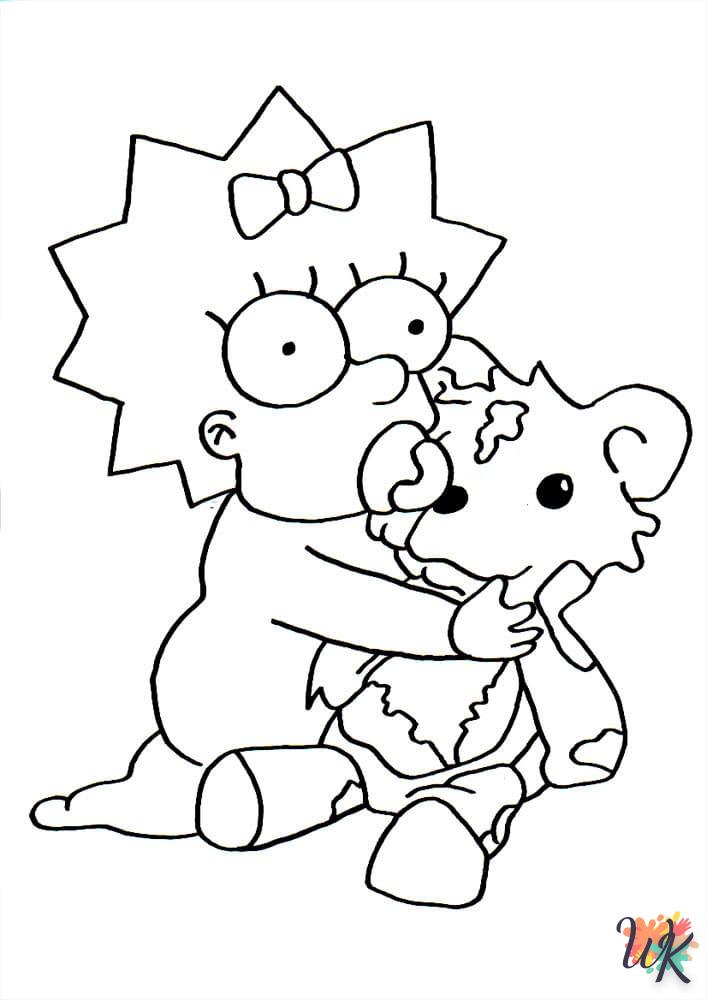 coloriage Simpson  a imprimer enfant 6 ans