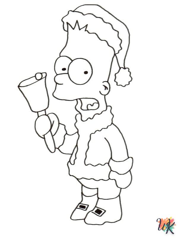 coloriage Simpson  enfant 8 ans a imprimer