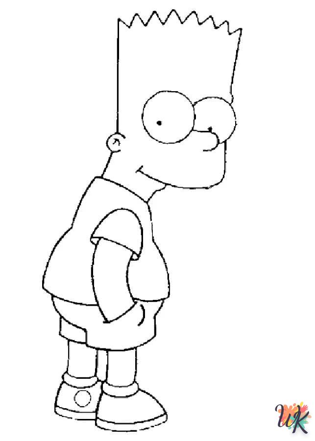 coloriage Simpson  à imprimer pour enfant de 4 ans 1