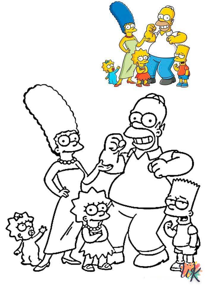 coloriage Simpson  pour enfants à imprimer