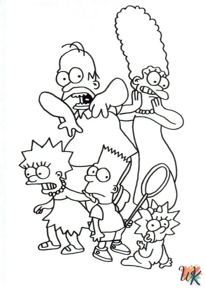 coloriage Simpson  pour enfant de 6 ans 1