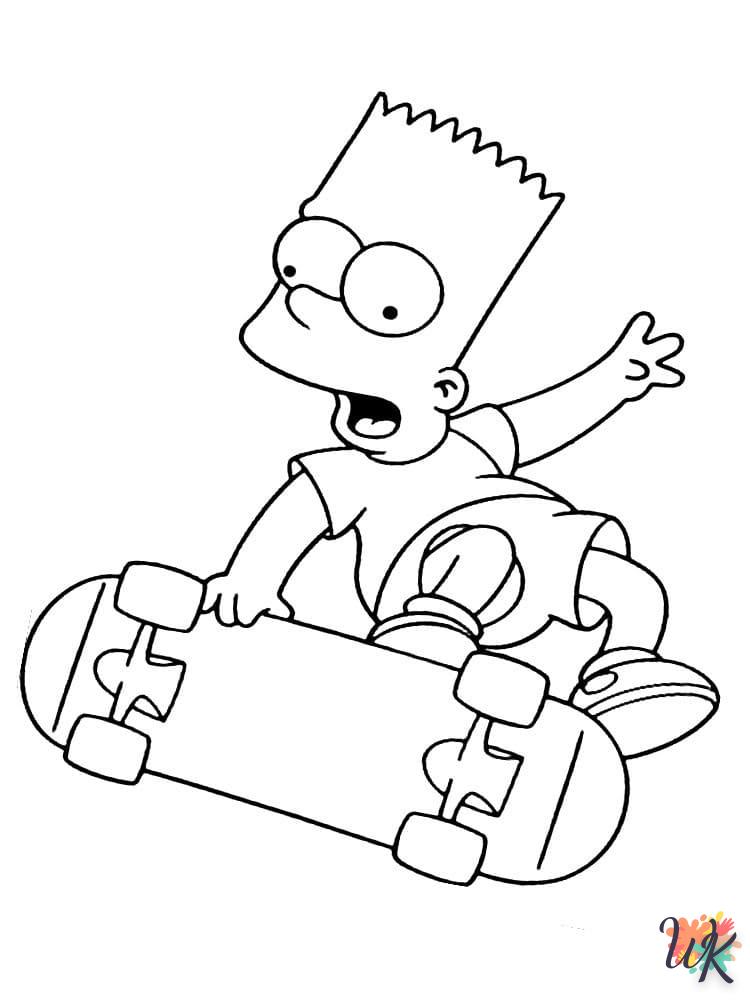 coloriage Simpson  gratuit pour enfants