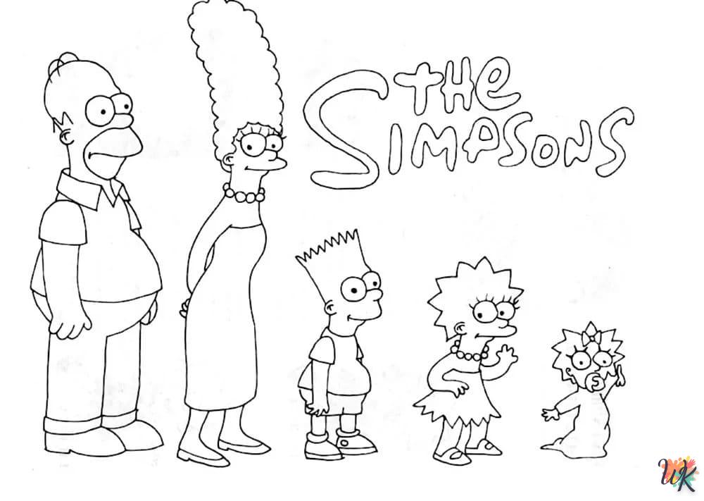 coloriage Simpson  enfant 3 ans a imprimer