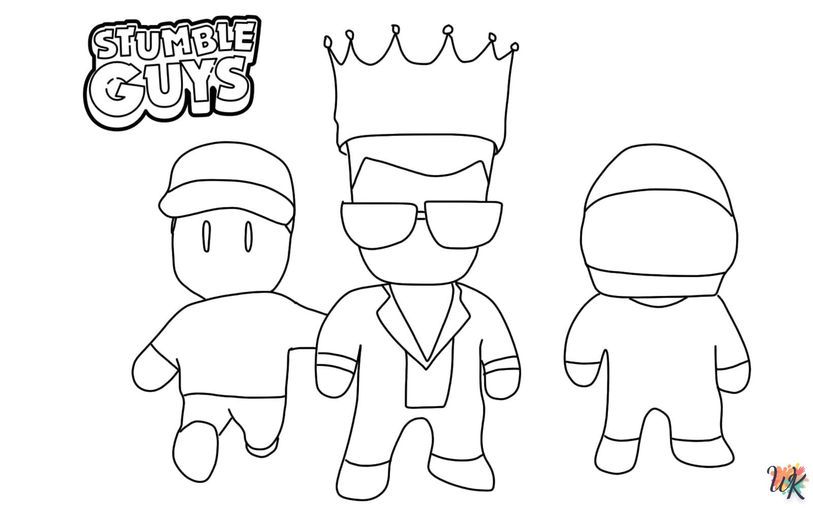 coloriage Stumble Guys  bebe à imprimer gratuit