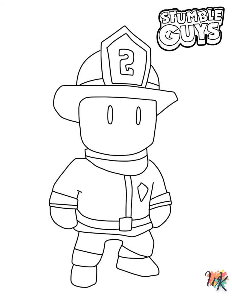 coloriage Stumble Guys  pour enfants a imprimer