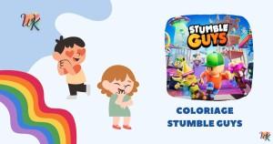 Coloriage Stumble Guys de jeu engageant gratuit à imprimer