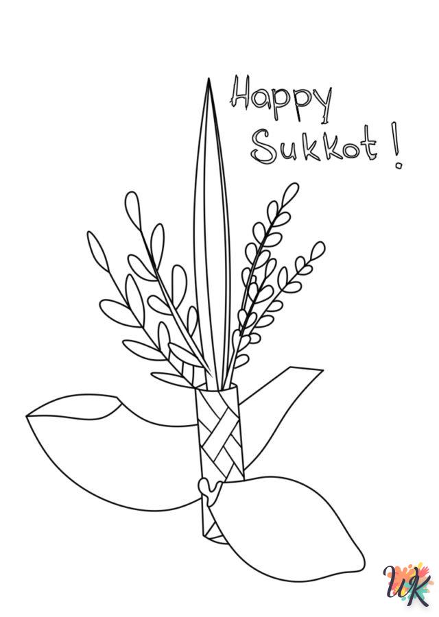 coloriage Sukkot  à imprimer gratuit 1